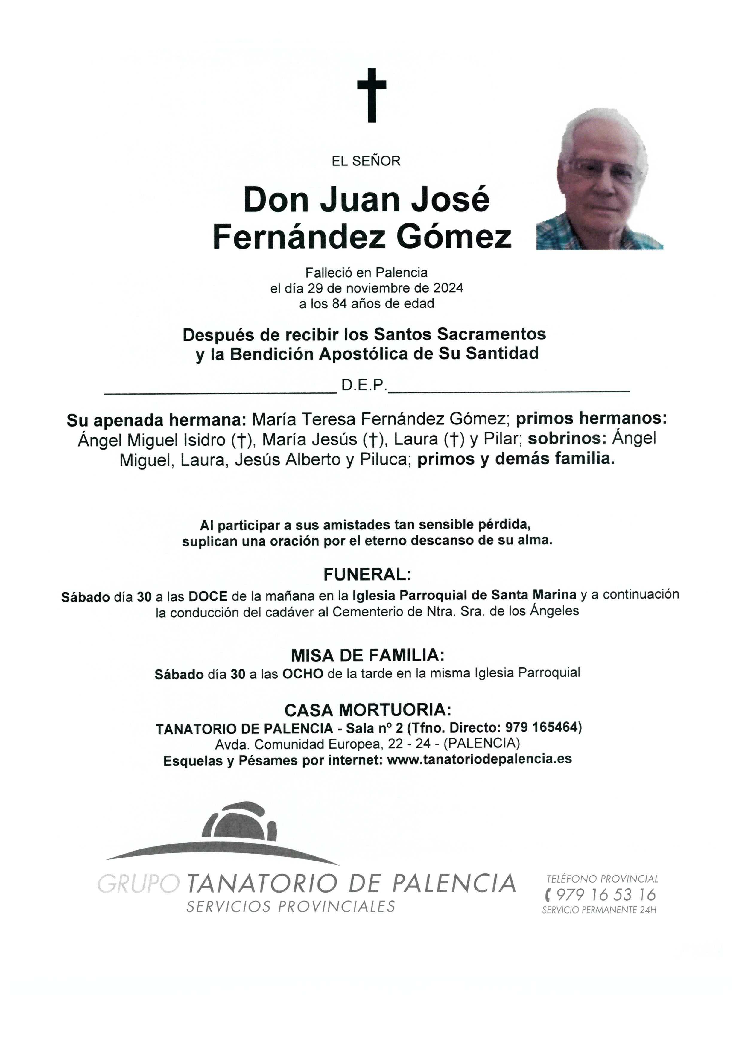 EL SEÑOR DON JUAN JOSÉ FERNÁNDEZ GÓMEZ